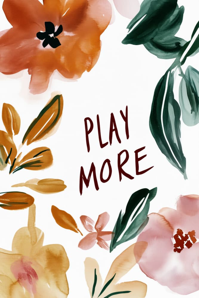 Bloom and Play by Treechild — canvas wall art
