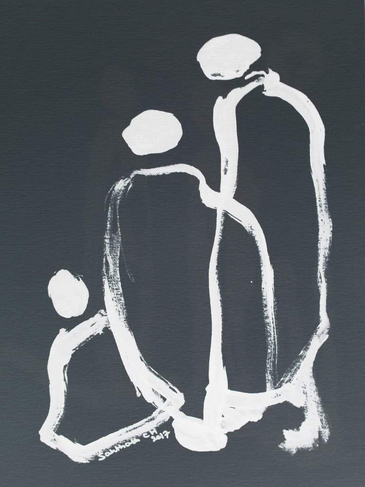 Abstract Family Connection by Santhosh ch — canvas wall art