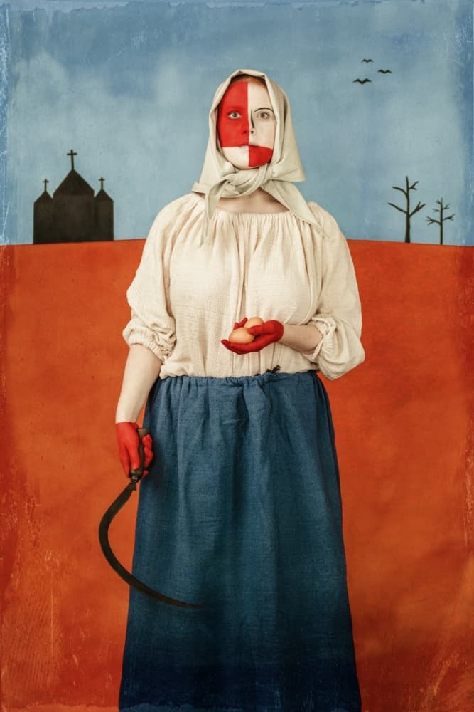 Divided Face Woman by Photographer — canvas wall art