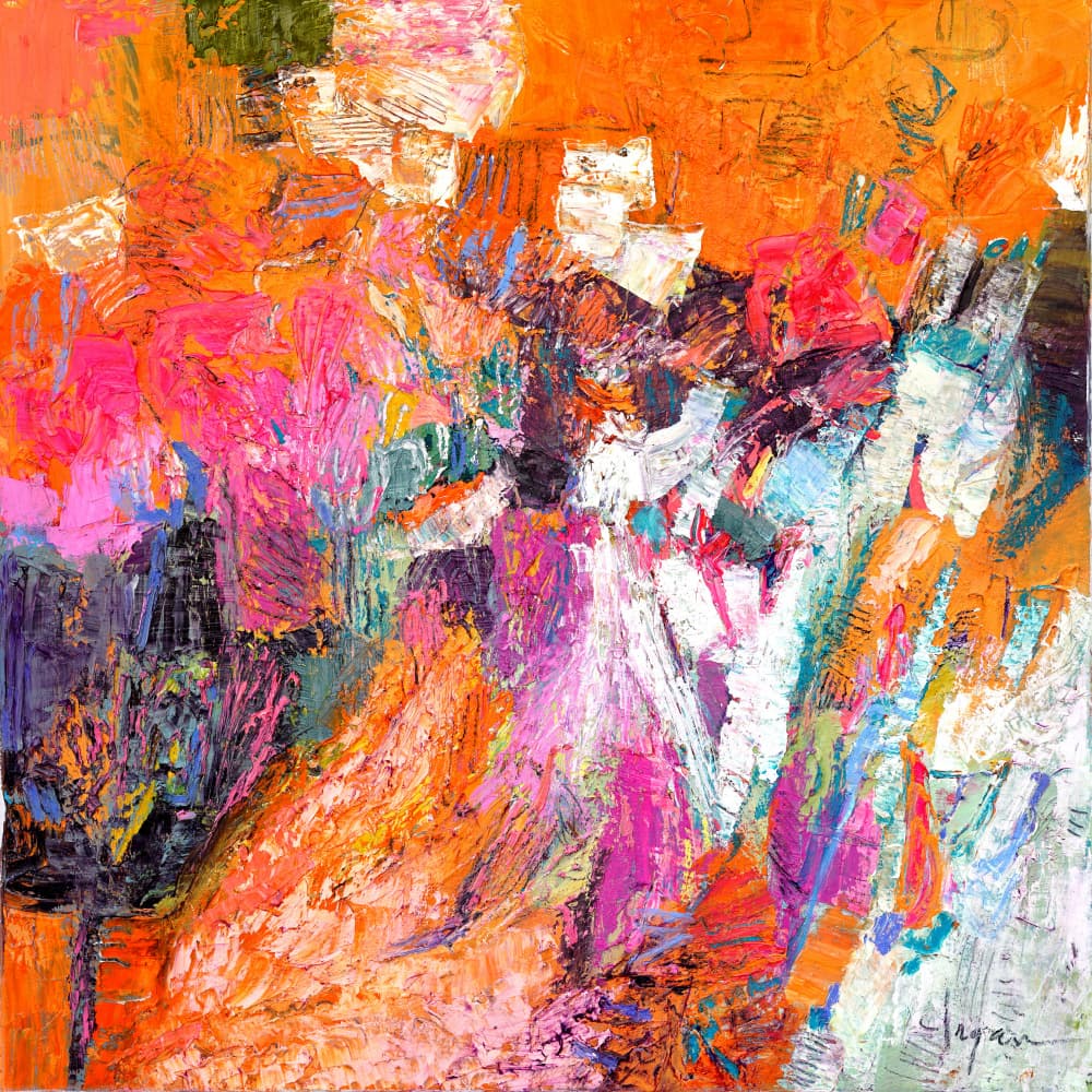 Vibrant Dance Burst by Dorothy Fagan — canvas wall art