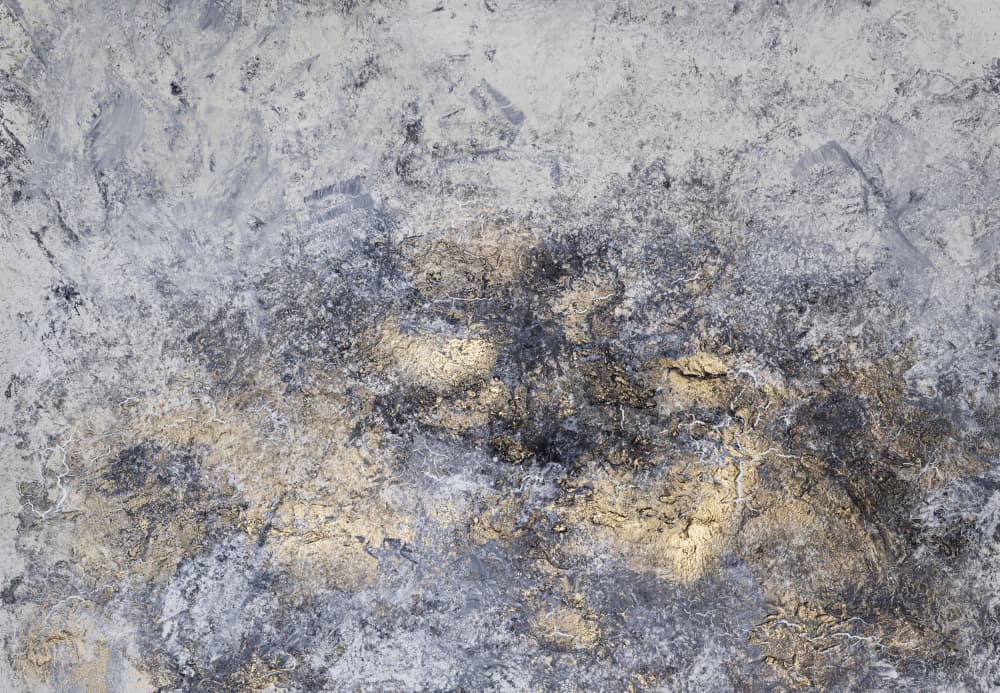 Metallic Gold Grunge by Anete Purina-Purite — canvas wall art