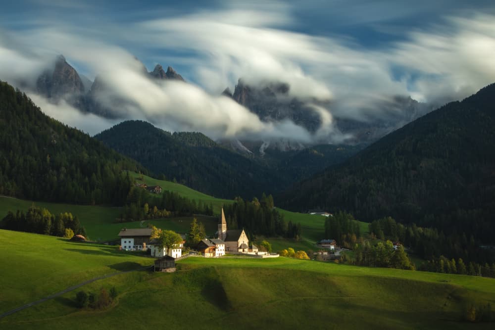 Majestic Alpine Village by Lazar Ioan Ovidiu — canvas wall art