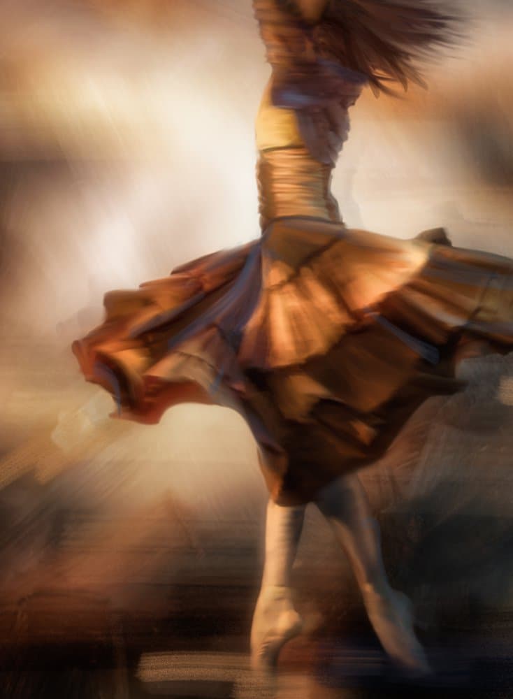 Twirling Dancer's Grace by Charlaine Gerber — canvas wall art