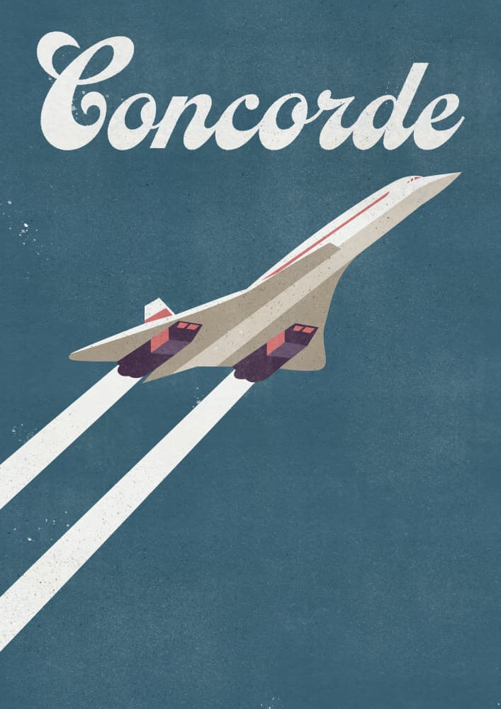 Iconic Concorde Flight by Nicholas — canvas wall art