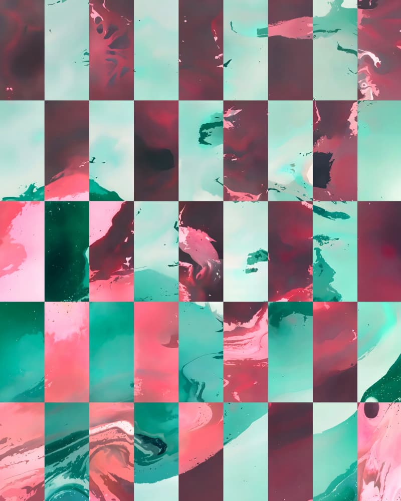 Vibrant Fluid Pattern by Uma Gokhale — canvas wall art