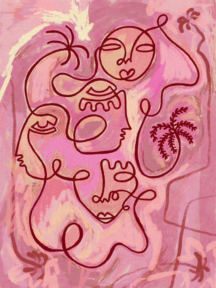 Untitled by Shatha Al Dafai — canvas wall art