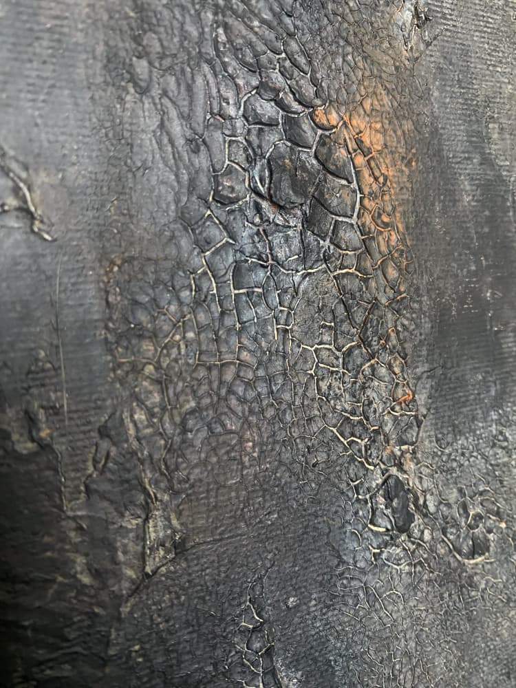 Dark Cracked Texture by Gabriela Aleksandra Szuba — canvas wall art