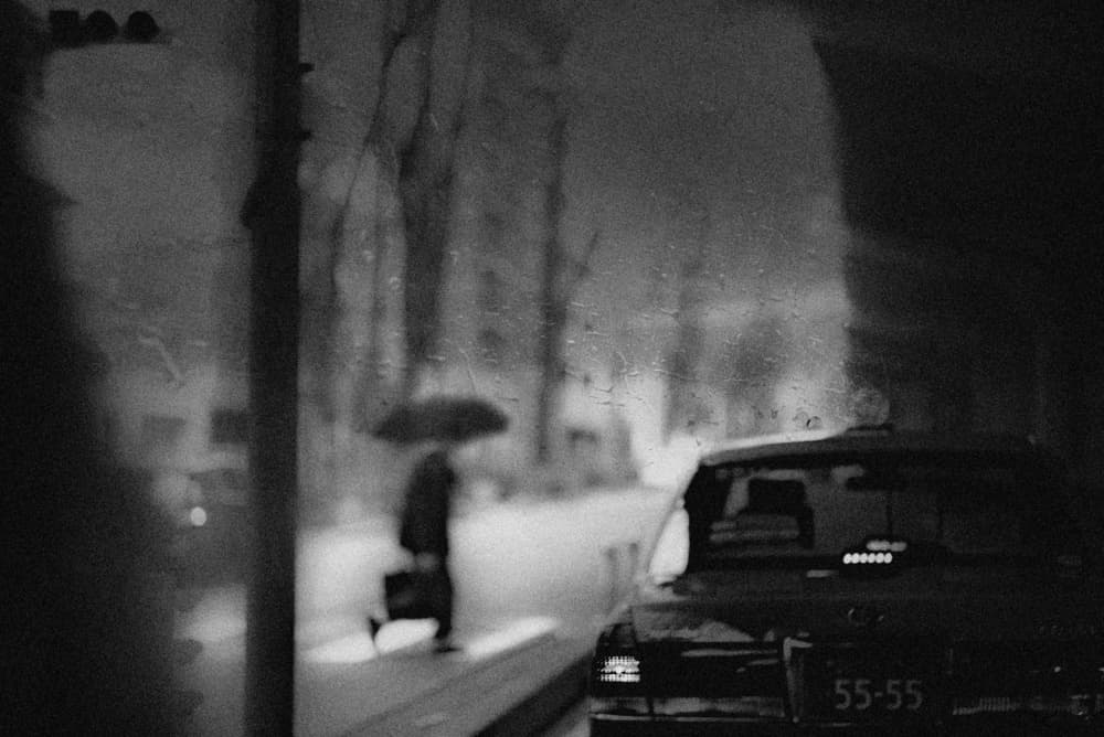 Rainy City Night by Teruhiko Tsuchida — canvas wall art