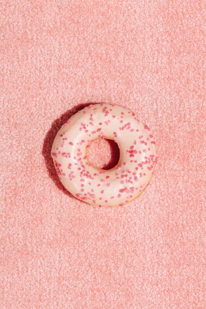 Pink Sprinkled Donut by Pictufy Studio III — canvas wall art