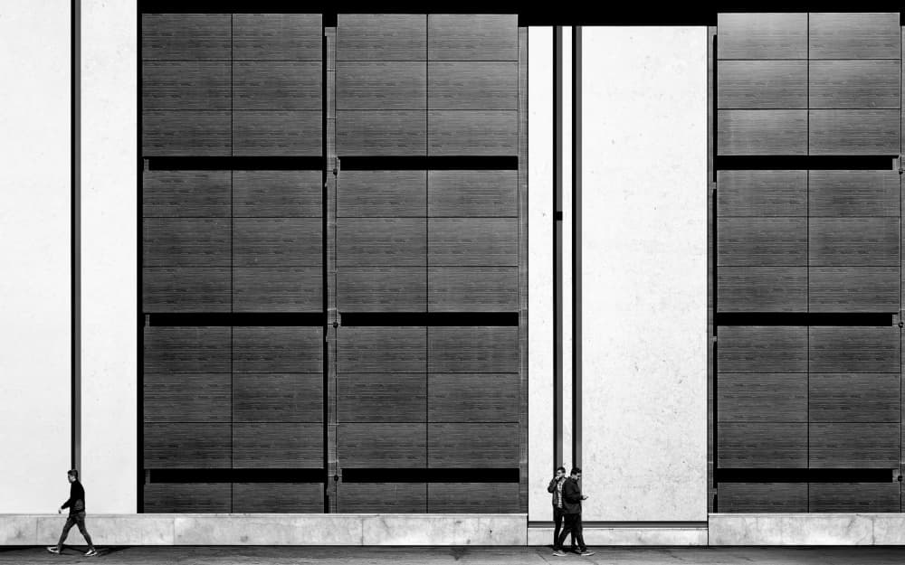 Minimalist Urban Architecture by Arastoo Qadermazi — canvas wall art