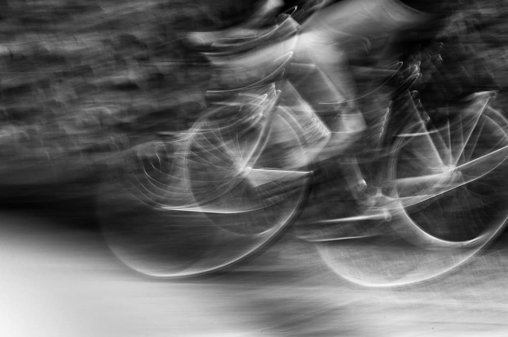 Dynamic Cycling Motion by Yvette Depaepe — canvas wall art