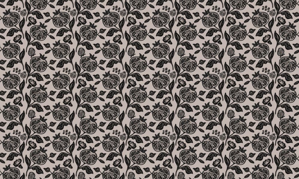Pomegranates Pattern by Anis Illustration — canvas wall art