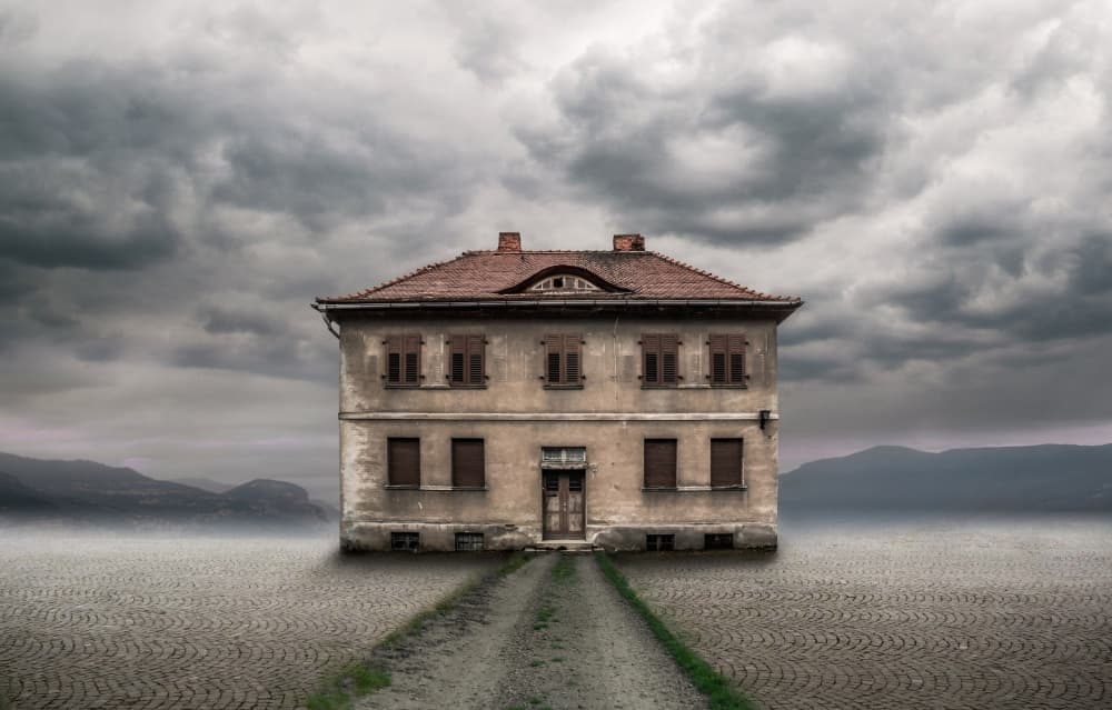 Solitary Old House by Hans Günther — canvas wall art