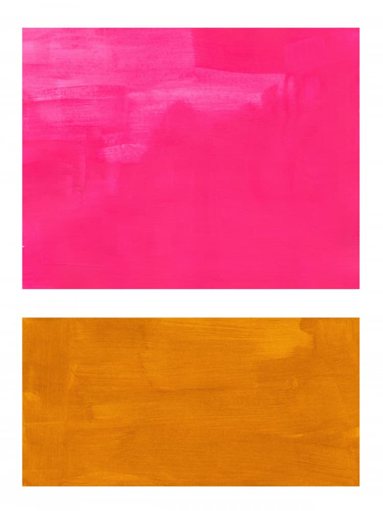 Hot Pink Gold Abstract by Ejaaz Haniff — canvas wall art