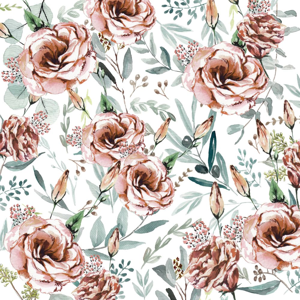 Floral Explosion White by Anis Illustration — canvas wall art