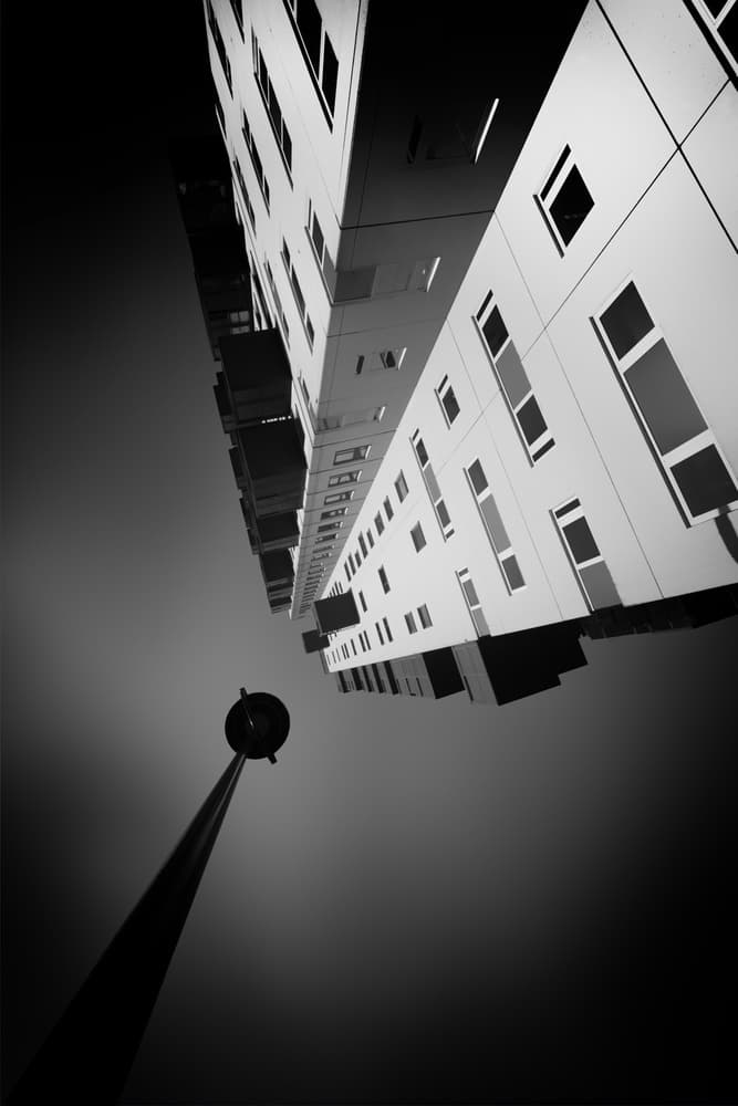 Geometric City Perspective by Jeroen van de Wiel — canvas wall art