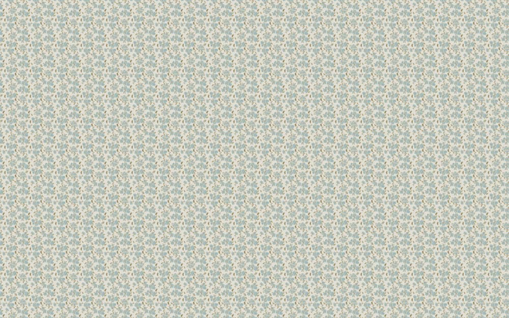 Delicate Blue Floral Pattern by Annick — canvas wall art