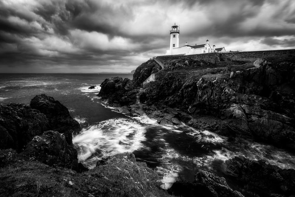 Dramatic Irish Lighthouse by Daniel Gastager — canvas wall art