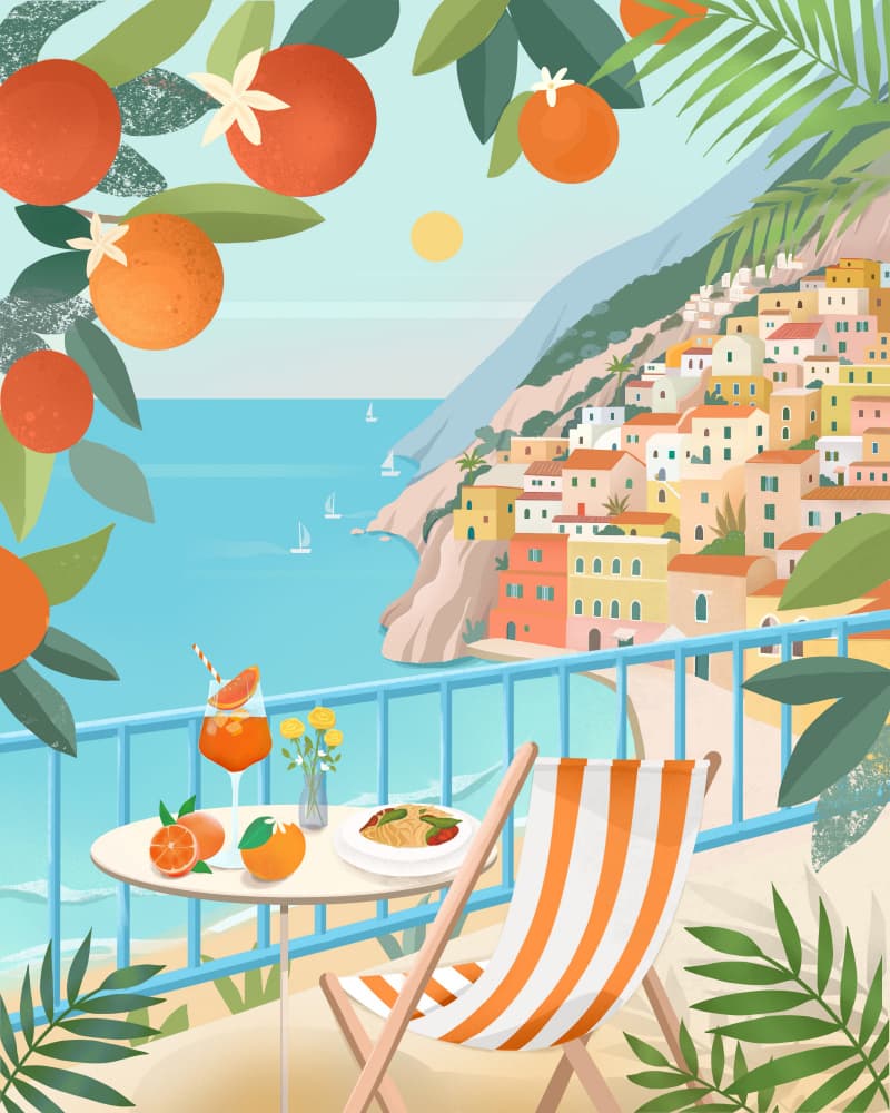 Italian Summer by Petra Lizde — canvas wall art