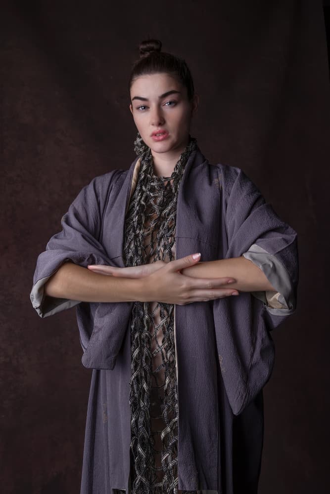 Elegant Robe Portrait by Joan Gil Raga — canvas wall art