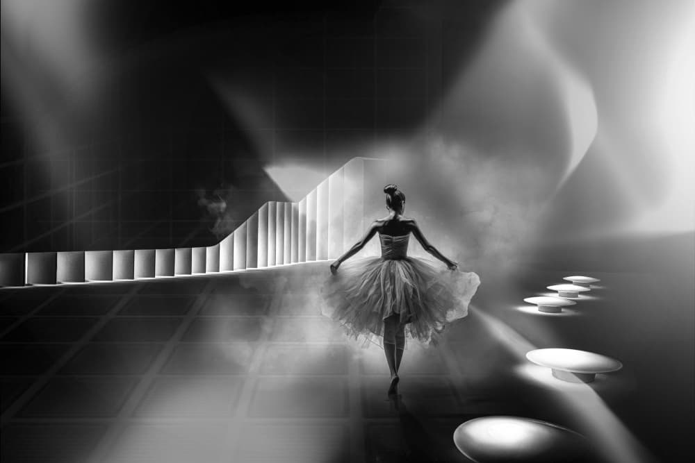 Graceful Ballerina Path by Gerard Valckx — canvas wall art