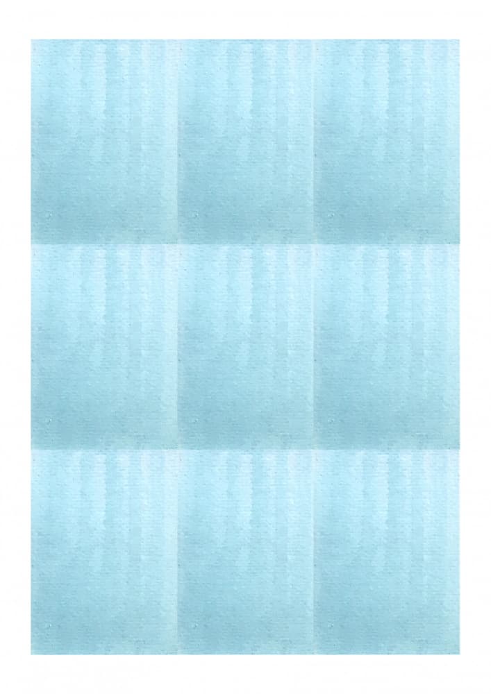 Aqua Watercolor Block Pattern: Soft Gradient and Soothing Texture by Elizabeth C — canvas wall art