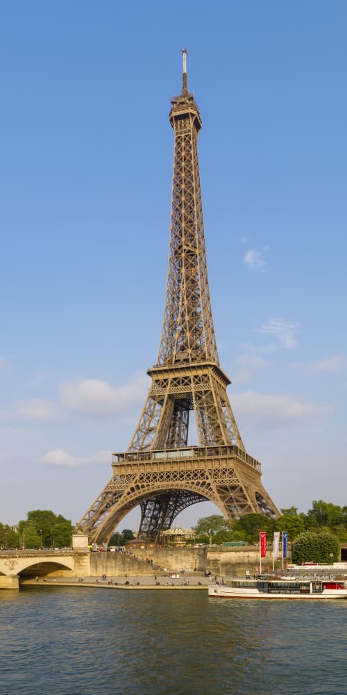 Eiffel Tower Seine View by Melanie Viola — canvas wall art