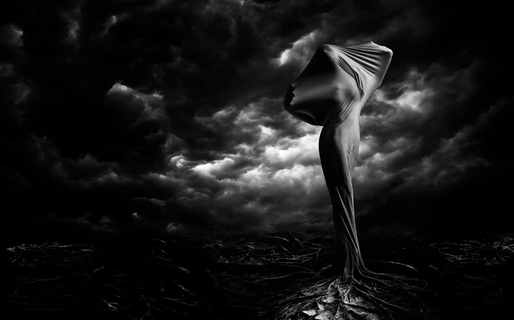 Mysterious Rooted Figure by Jackson Carvalho — canvas wall art
