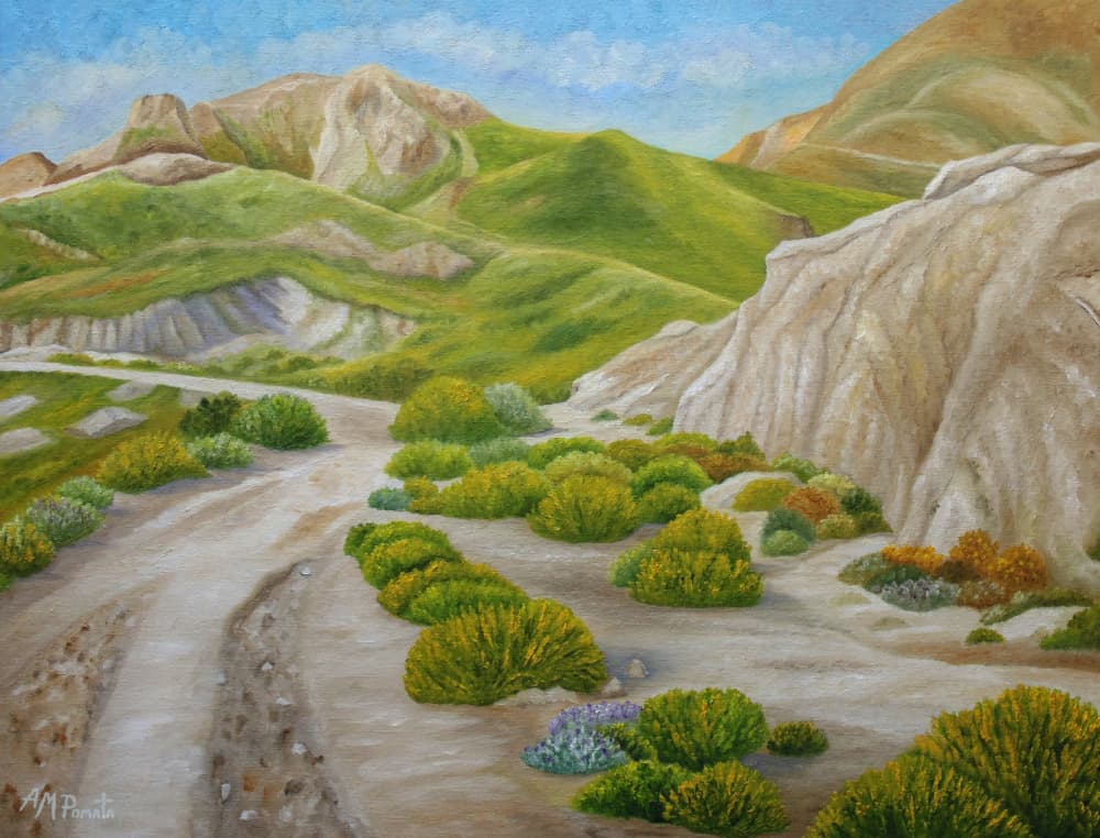 Winding Desert Path by Angeles M. Pomata — canvas wall art