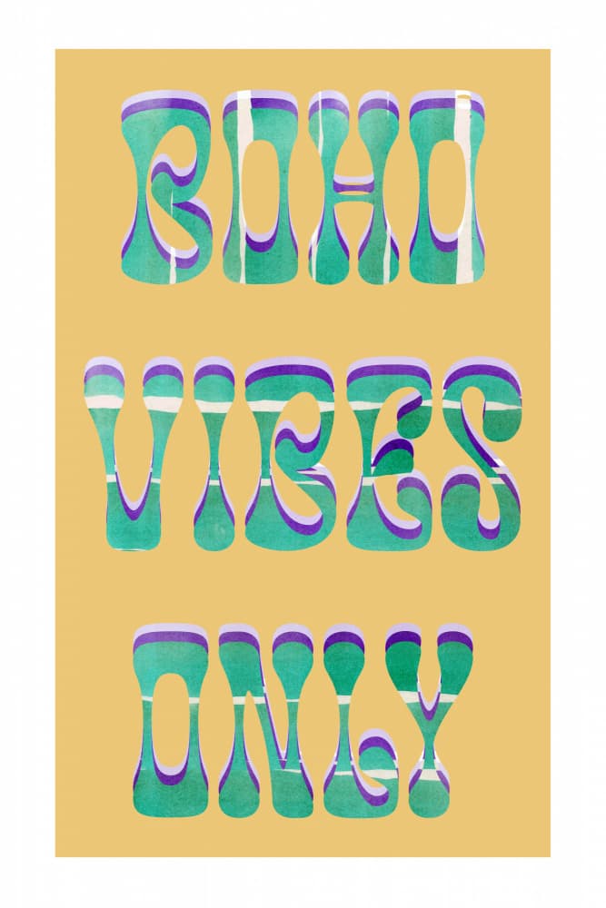 Boho Vibes Only by casa cartissi — canvas wall art