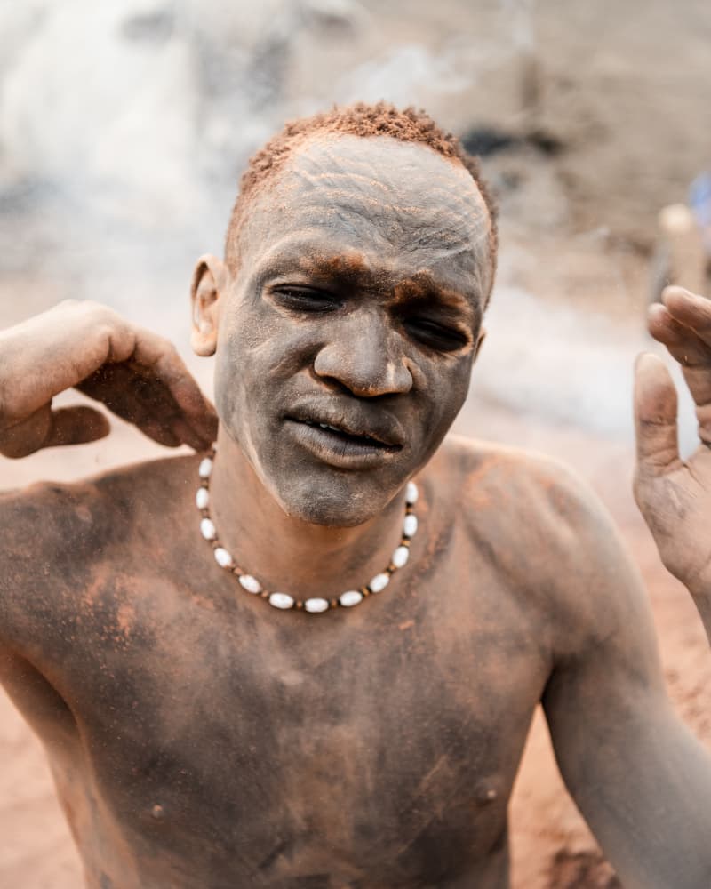Tribal Man Portrait by Max Vere-Hodge — canvas wall art