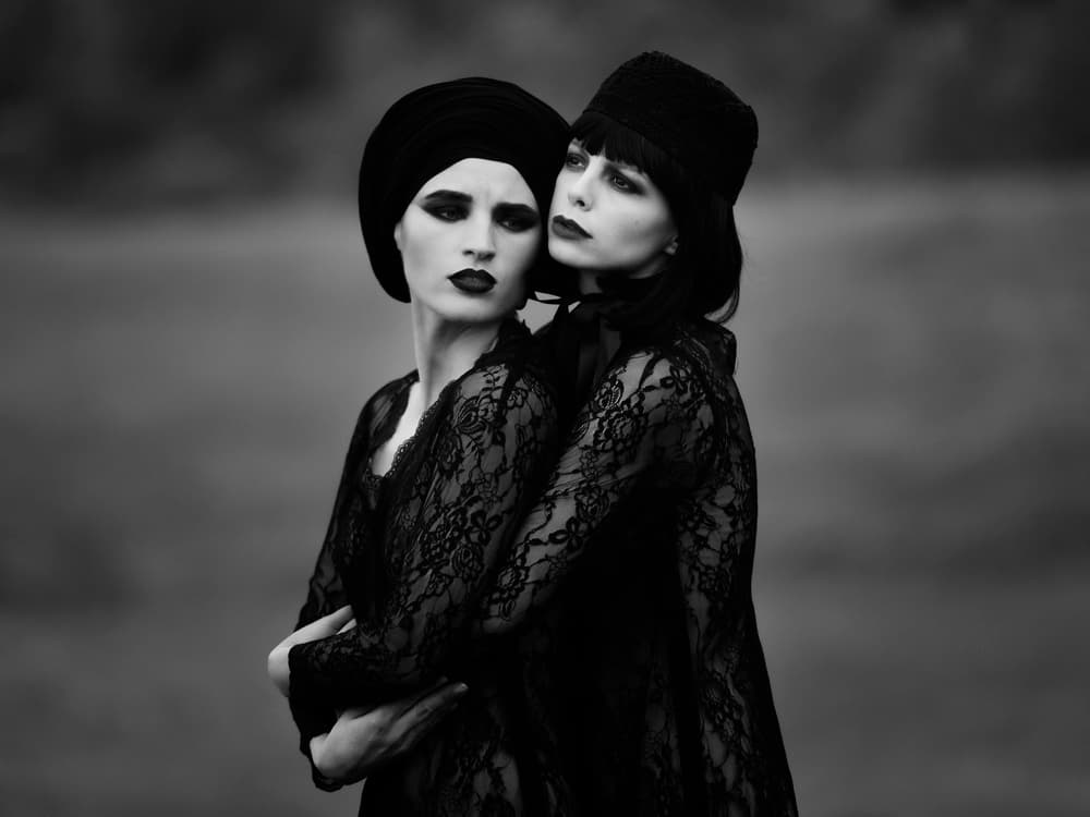 Dark Elegance Embrace by Alexandra Fira — canvas wall art
