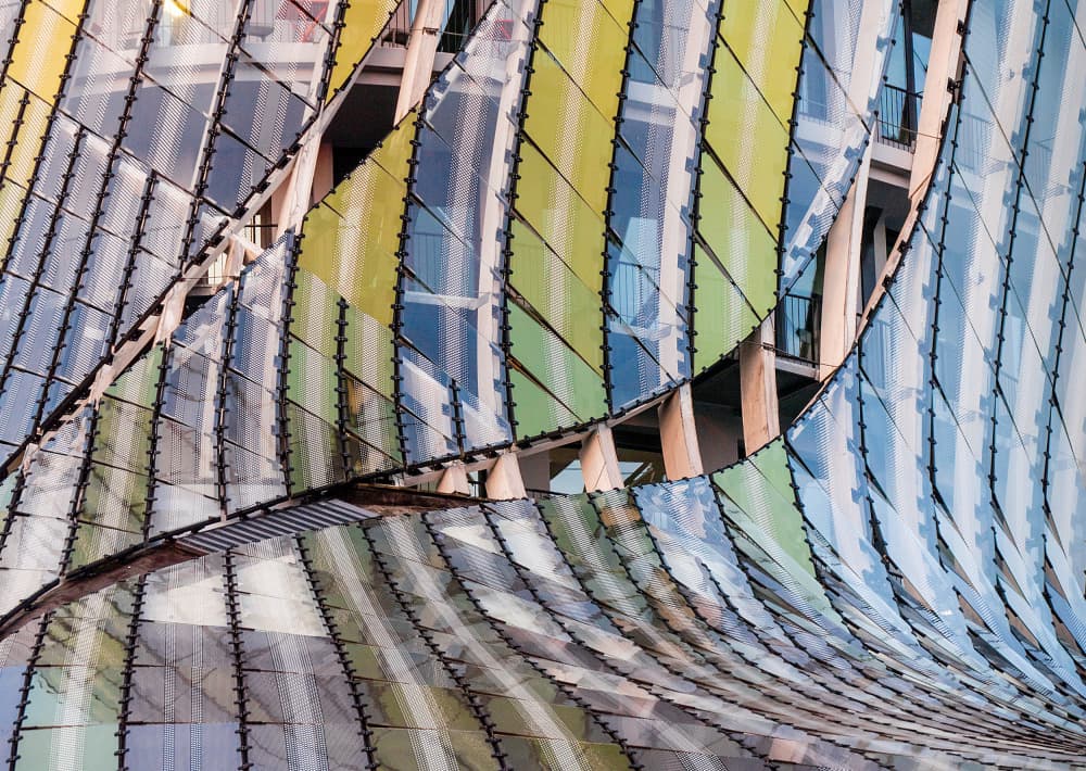 Vibrant Architectural Lines by Adolfo Urrutia — canvas wall art