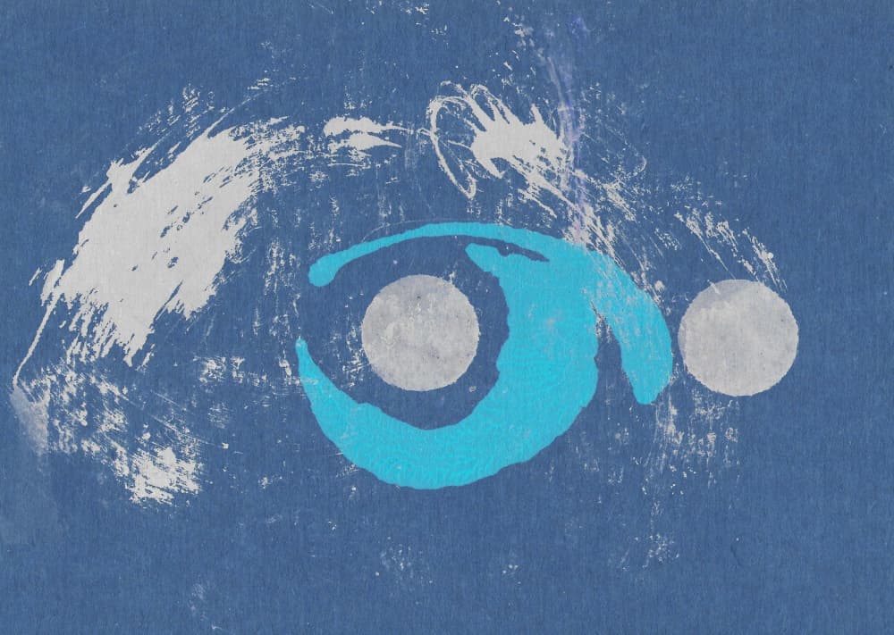 Cosmic Blue Eye by Santhosh ch — canvas wall art