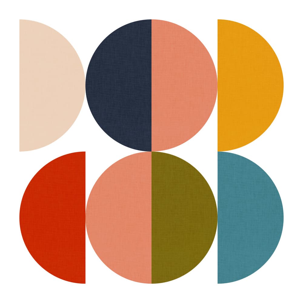 Mid Century Geometric Color Play 1 by Ana Rut Bre — canvas wall art