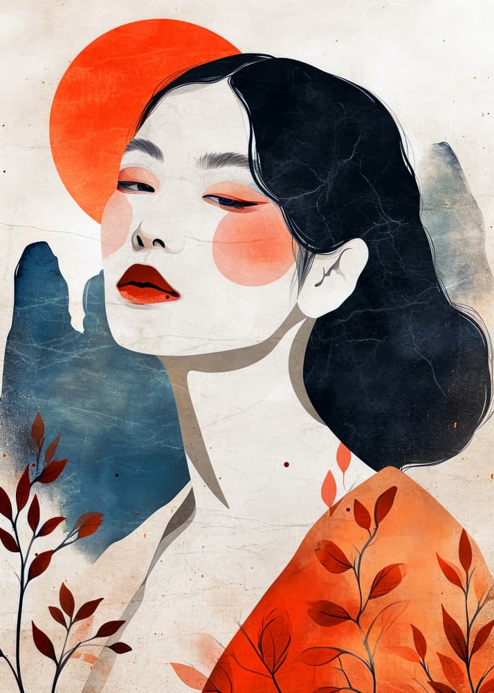 Elegant Sun Woman by Justyna Jaszke — canvas wall art