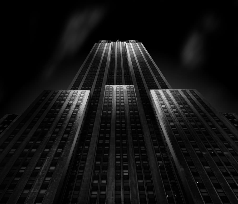 Dramatic Urban Skyscraper by Matthias Hefner — canvas wall art