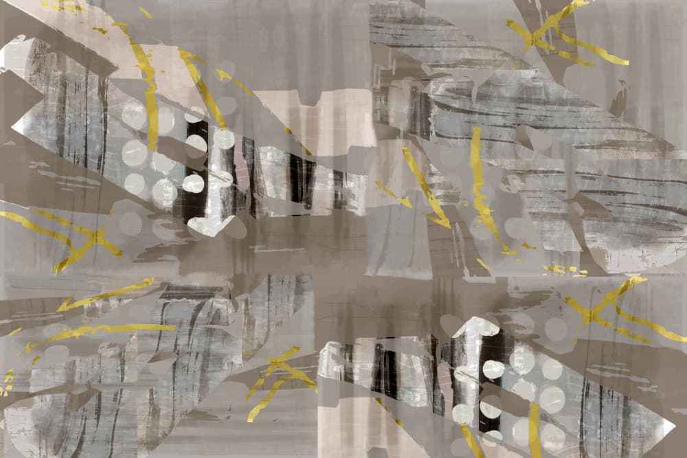 Modern Gold Abstract by cartissi — canvas wall art