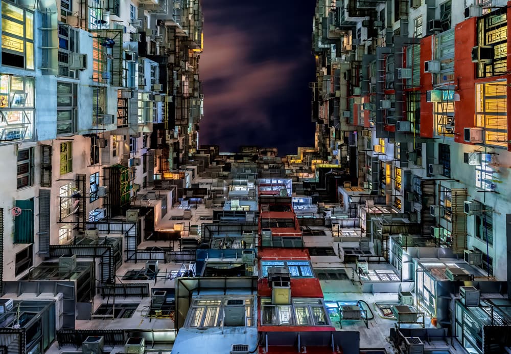 Towering Urban Glow by Andreas Agazzi — canvas wall art