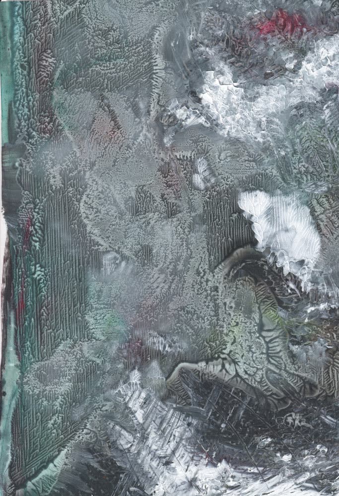Dark Abstract Flow by Maira Ribena — canvas wall art