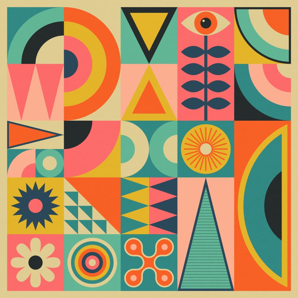 Colorful Retro Geometry
