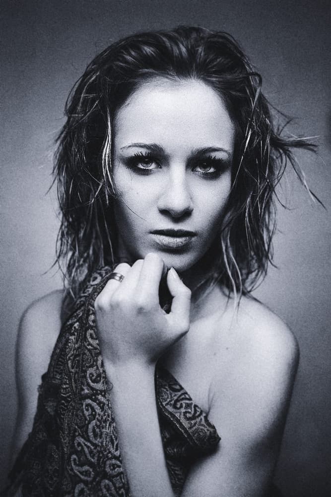 Pensive Female Gaze by Antonella Renzulli — canvas wall art