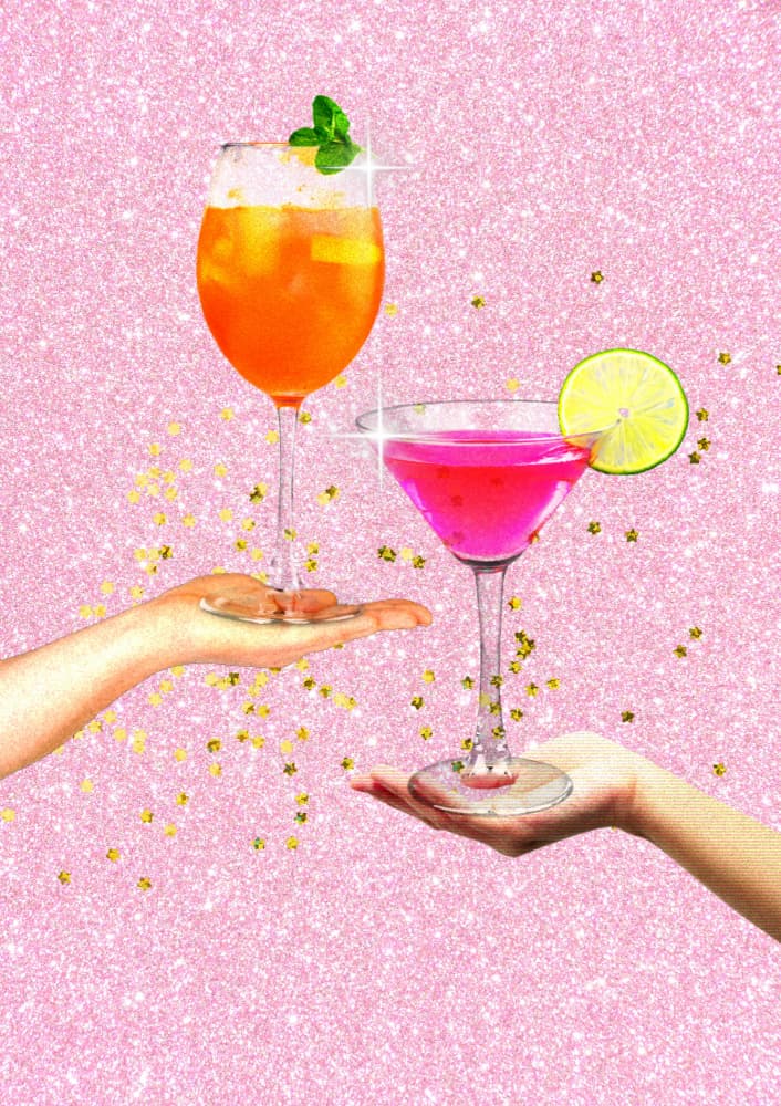 Sparkling Cheers by Athene Fritsch — canvas wall art