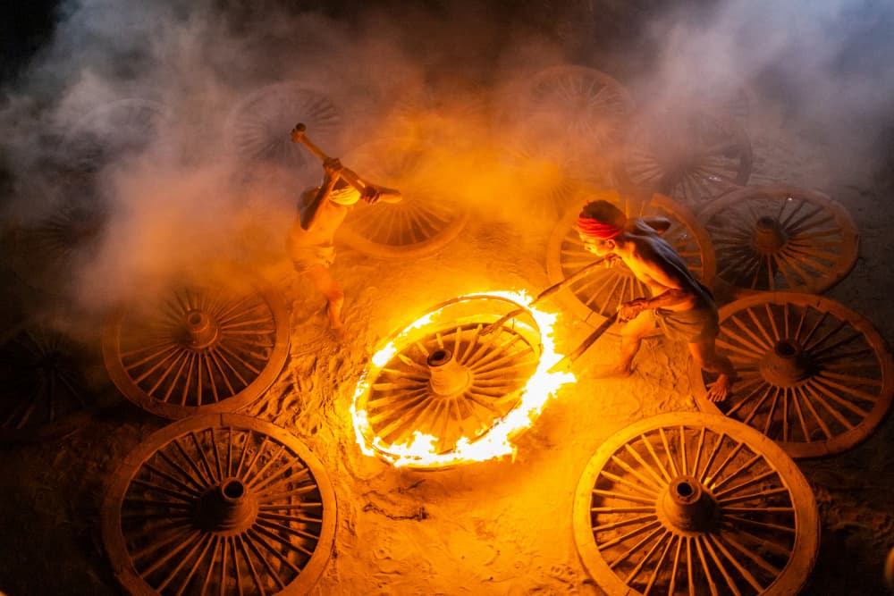 Traditional Wheel Forging by ADIREK M — canvas wall art