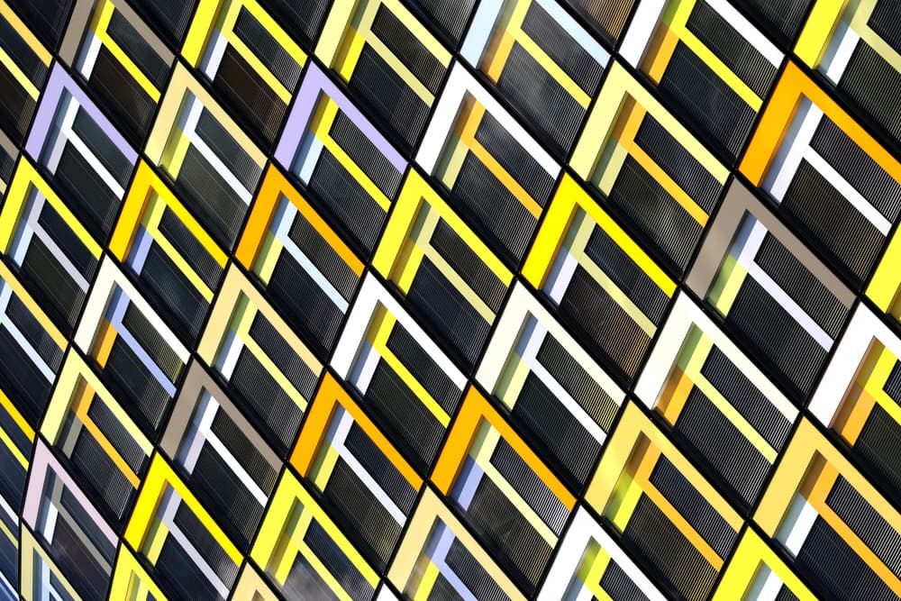 Modern Geometric Facade by Hans-Wolfgang Hawerkamp — canvas wall art