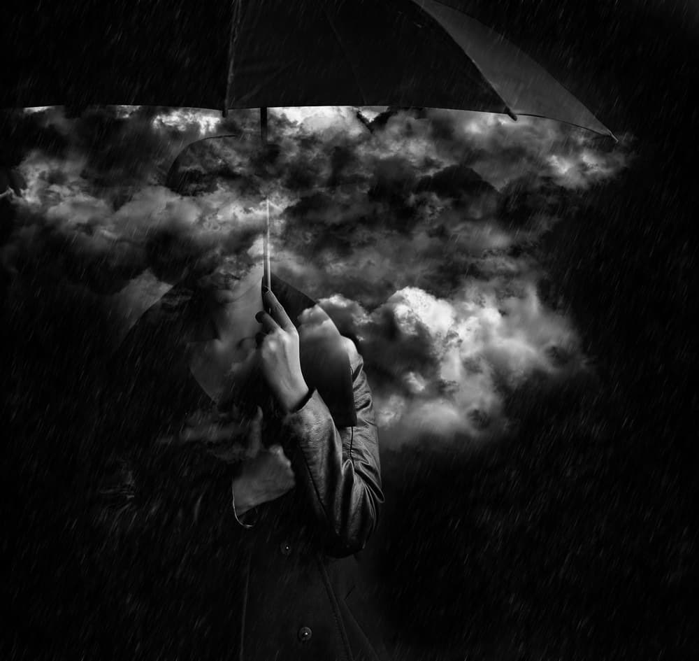 Inner Storm Umbrella by Hari Sulistiawan — canvas wall art
