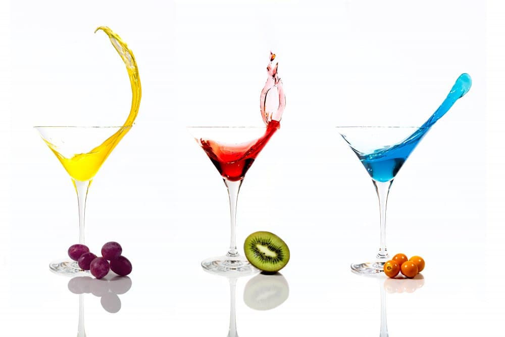 Colorful Cocktail Splashes by Ulrike Leinemann — canvas wall art