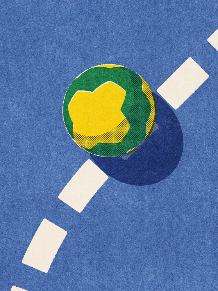 Abstract Globe Game by Daniel Coulmann — canvas wall art