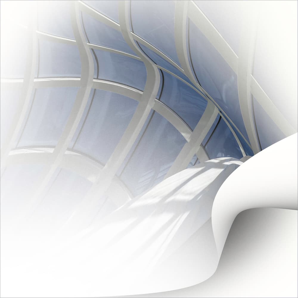 Curved Glass Architecture by Gilbert Claes — canvas wall art