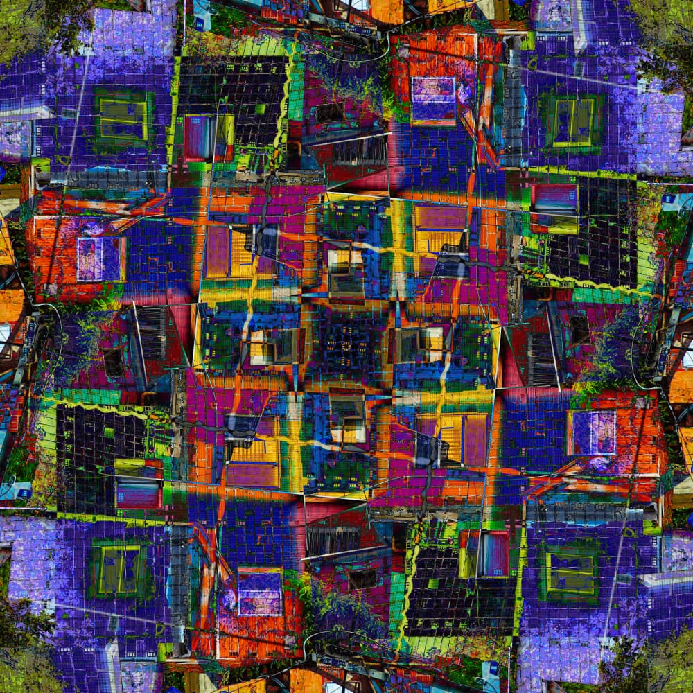 Vibrant Urban Mosaic by Igor Shrayer — canvas wall art